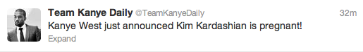 Kanye Kim pregnant